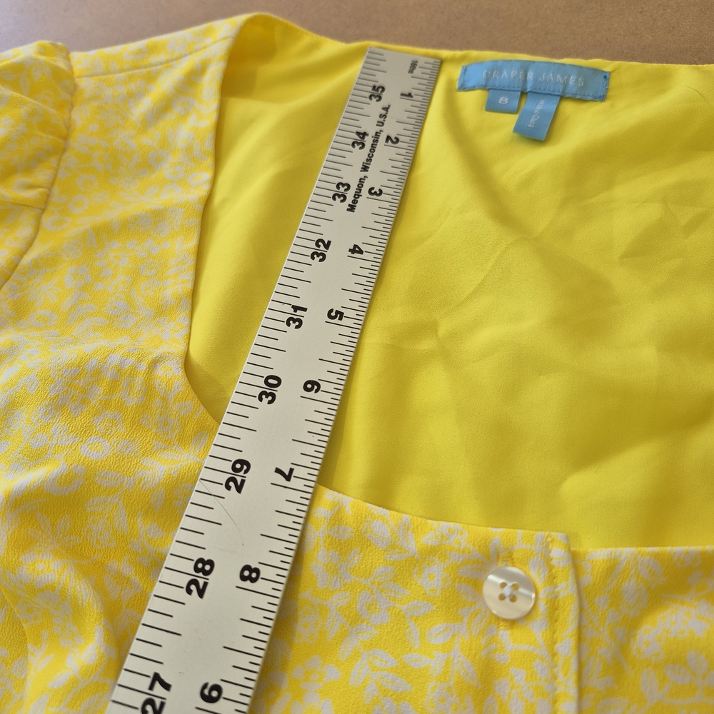 Draper James Sunny Yellow Floral Midi Dress - Picture 8 of 8